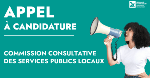 Appel à candidature - Commission consultative des services publics locaux