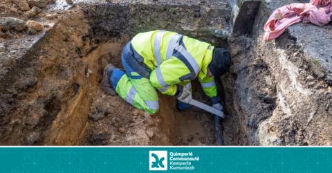 Travaux d'assainissement Riec et Moelan